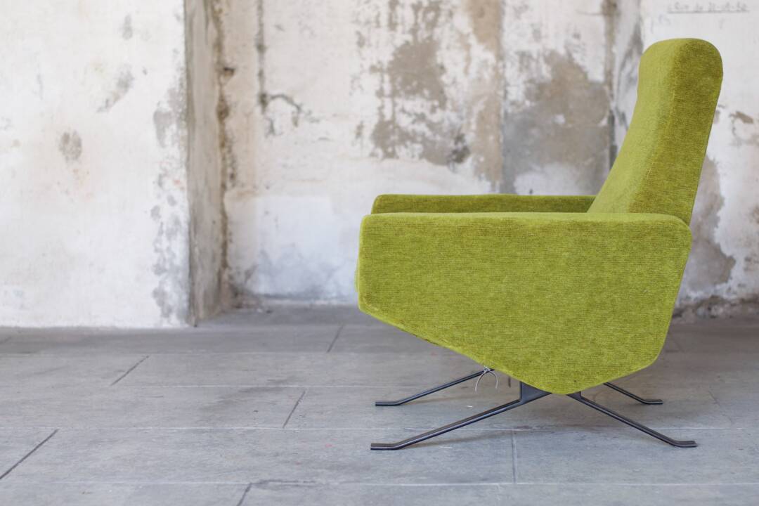 Sofa living room set - 2 designer armchairs 1960 by Pierre Guariche