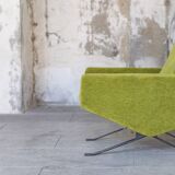Set de salon canapé - 2 fauteuils design 1960 par Paul Geoffroy Troika Airborne
