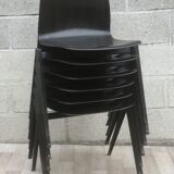 Set of 6 Dutch design and vintage chairs S22