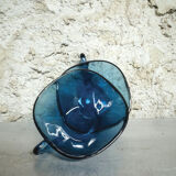 Set of 2 cups in blue glass Arcoroc
