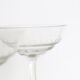 Ensemble de 6 coupes à champagne en cristal gravé