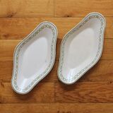Set de 2 raviers en terre de fer Longwy