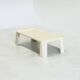 Amanta rectangular coffee table by Mario Bellini for C&B Italia in white