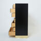 Secretary brass chrome lacquer Michel Pigneres 1970