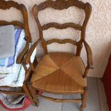 Straw armchair