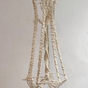 Lámpara de techo de macramé. Spain, 1980s.