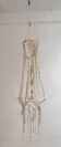 Lámpara de techo de macramé. Spain, 1980s.