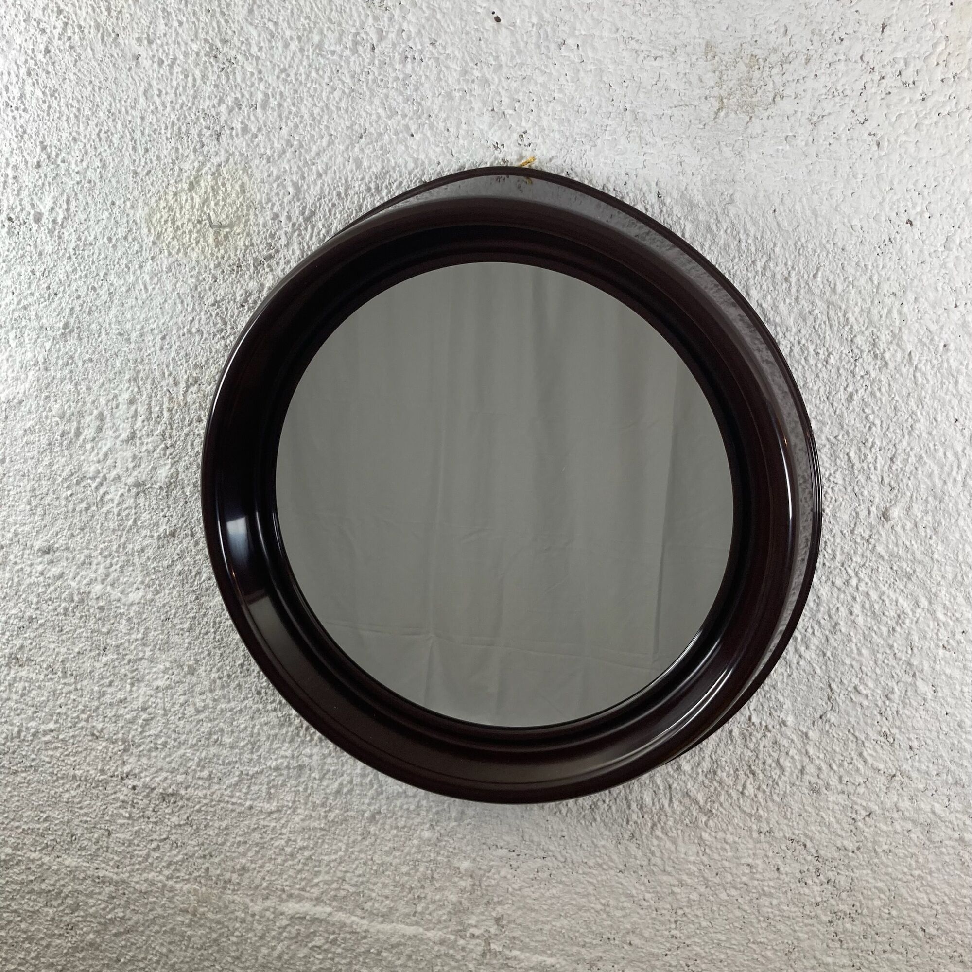 Dal Vera 70s space age mirror, plastic design made in Italy, 64x63 cm