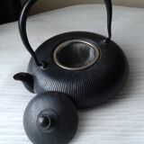 Chinese teapot black cast iron