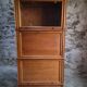 French modular secretary in oak with display case, 1950s.