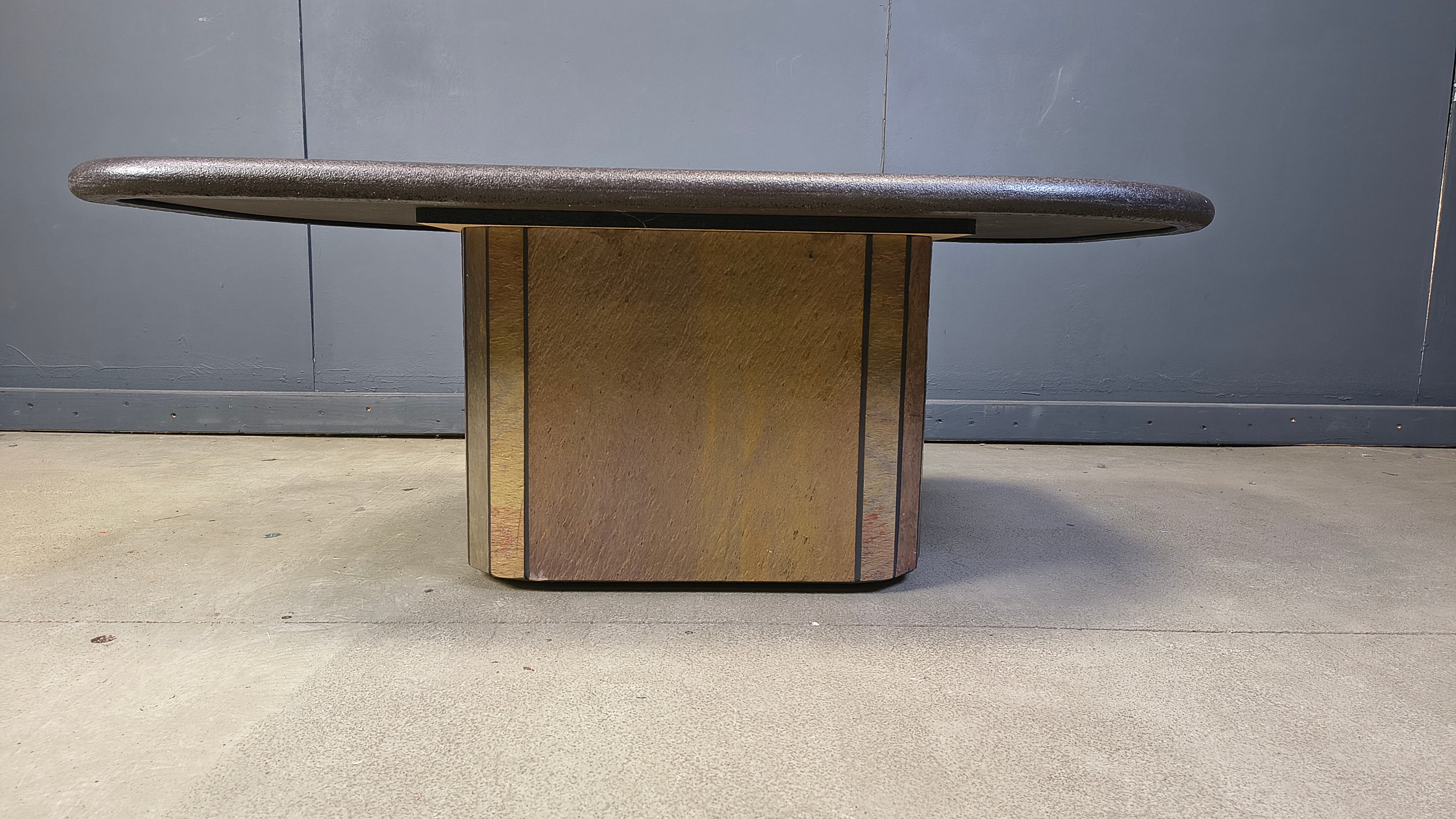 Vintage Paul Kingma style coffee table, 1980s