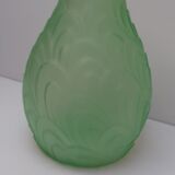 Art deco vase pre-moulded glass