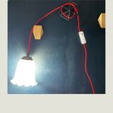 Vintage globe balladeuse red cord