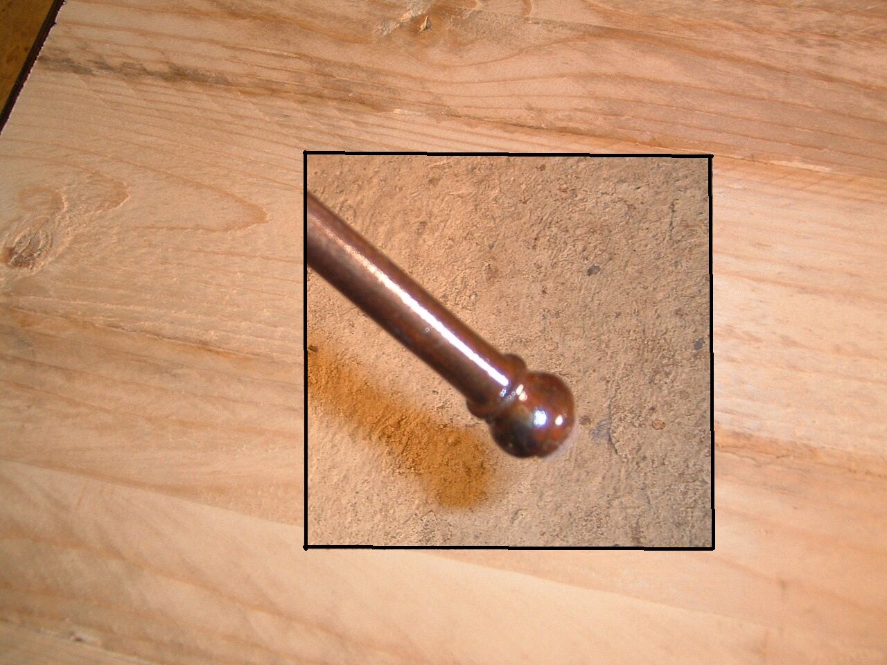 Console iron and wood