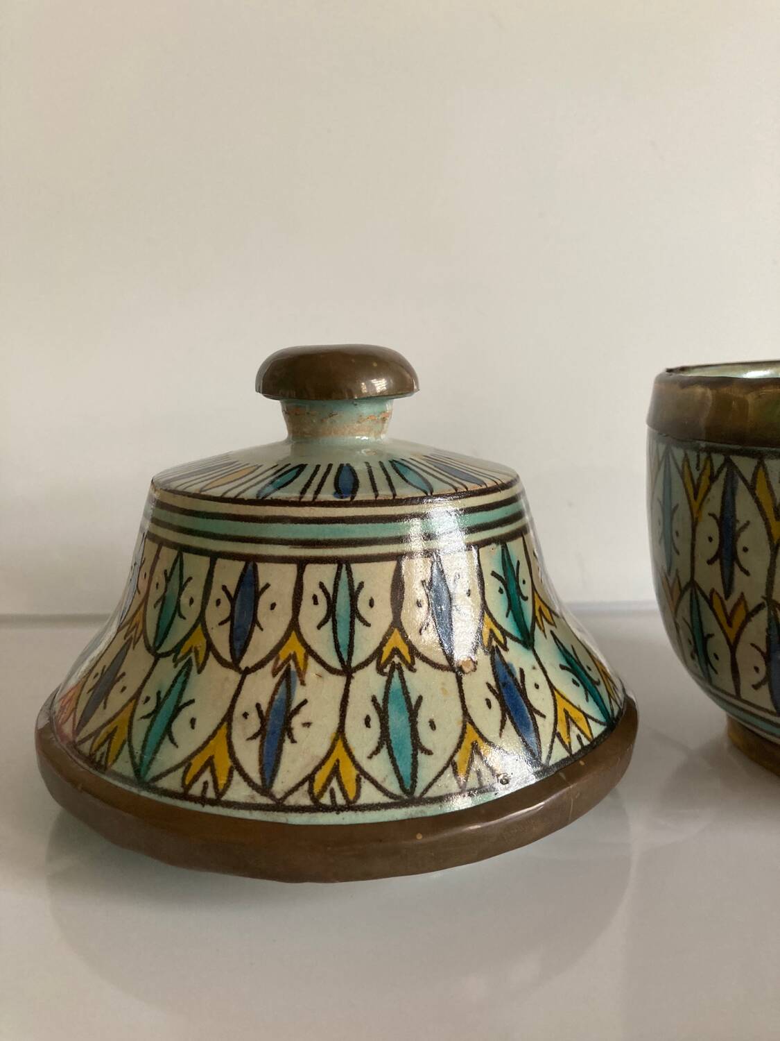 Old Moroccan Jobbana pottery