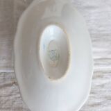 Vintage blue and white earthenware sauceboat – Boch La Louvière
