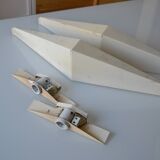 Pair of modernist reconstruction wall lamps