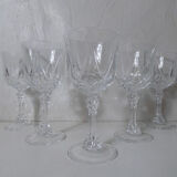 5 crystal water glasses 20cl