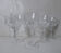 5 crystal water glasses 20cl