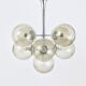 E. R. Nele Temde lustre atomic Sputnik chromé Space Age lampe suspendue tulipe