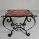 Vintage coffee table with 4 tiles, 1960s