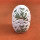 Egg-shaped ceramic salt and pepper shakers with Couslip decor (primrose)