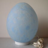 Lamp big egg in blue glass paste deco office living room