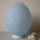Lamp big egg in blue glass paste deco office living room