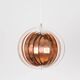 Vintage Moon Pendant Lamp by Werner Schou, Copper Scandinavian Design, Mid