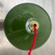 Lot 3 old industrial conical suspensions emaillees 25 cm