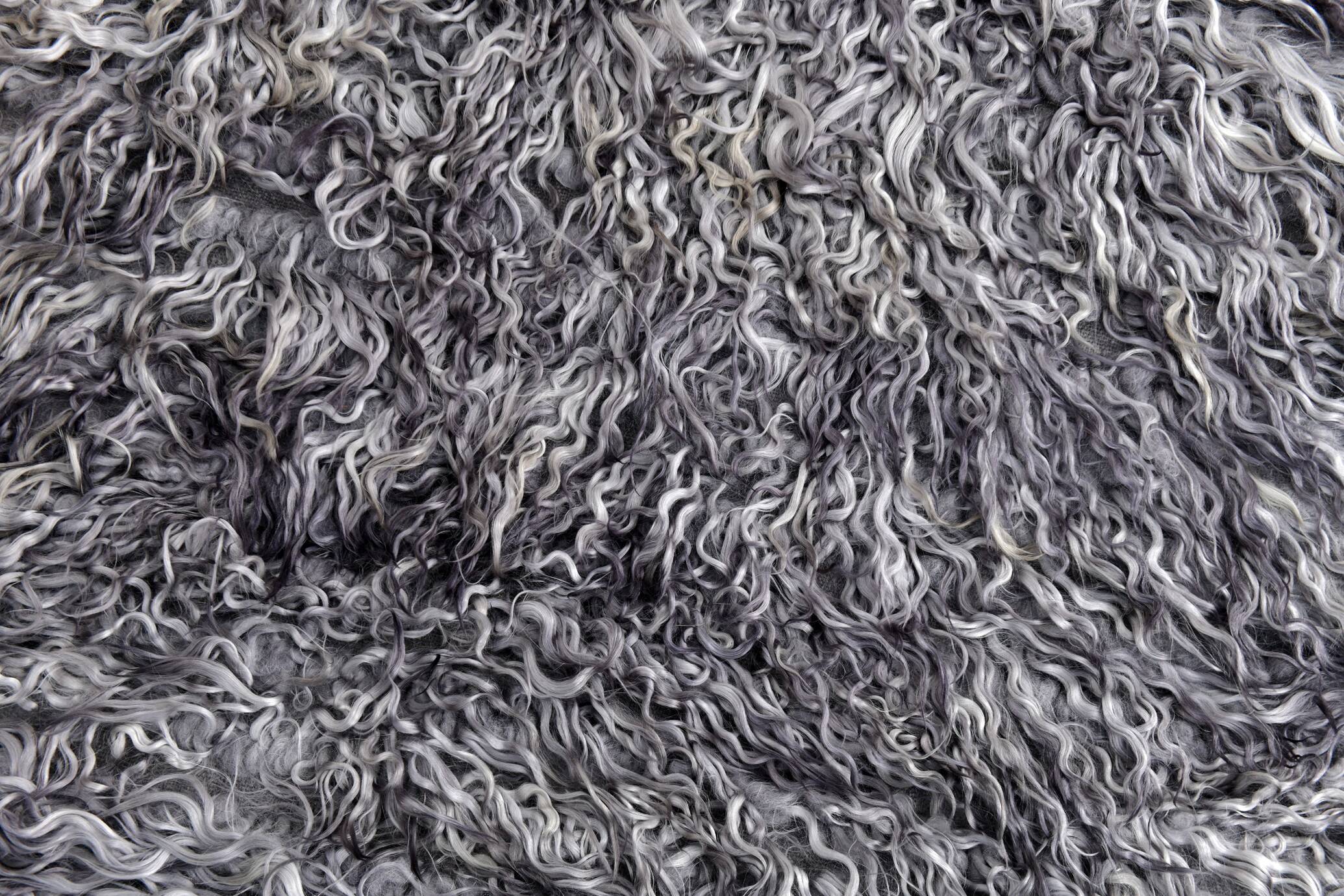 3x11 Gray Handmade %100 Wool Moroccan Runner Rug, 106x345Cm SK70382