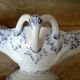 Iron earth gravy boat, Bouquet Creil & Montereau model, early 20th century