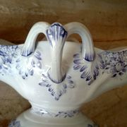 Iron earth gravy boat, Bouquet Creil & Montereau model, early 20th century