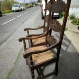 Pair of large and large armchairs from the end of the 19th century