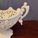 Ear cup in openwood earthenware italian style white lace model