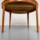 Extendable round teak table French design TV furniture Paris 1960