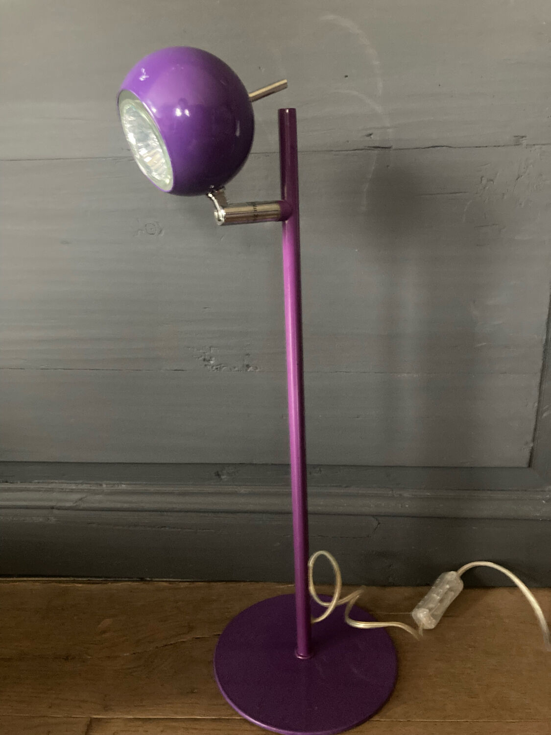 Purple eye ball lamp