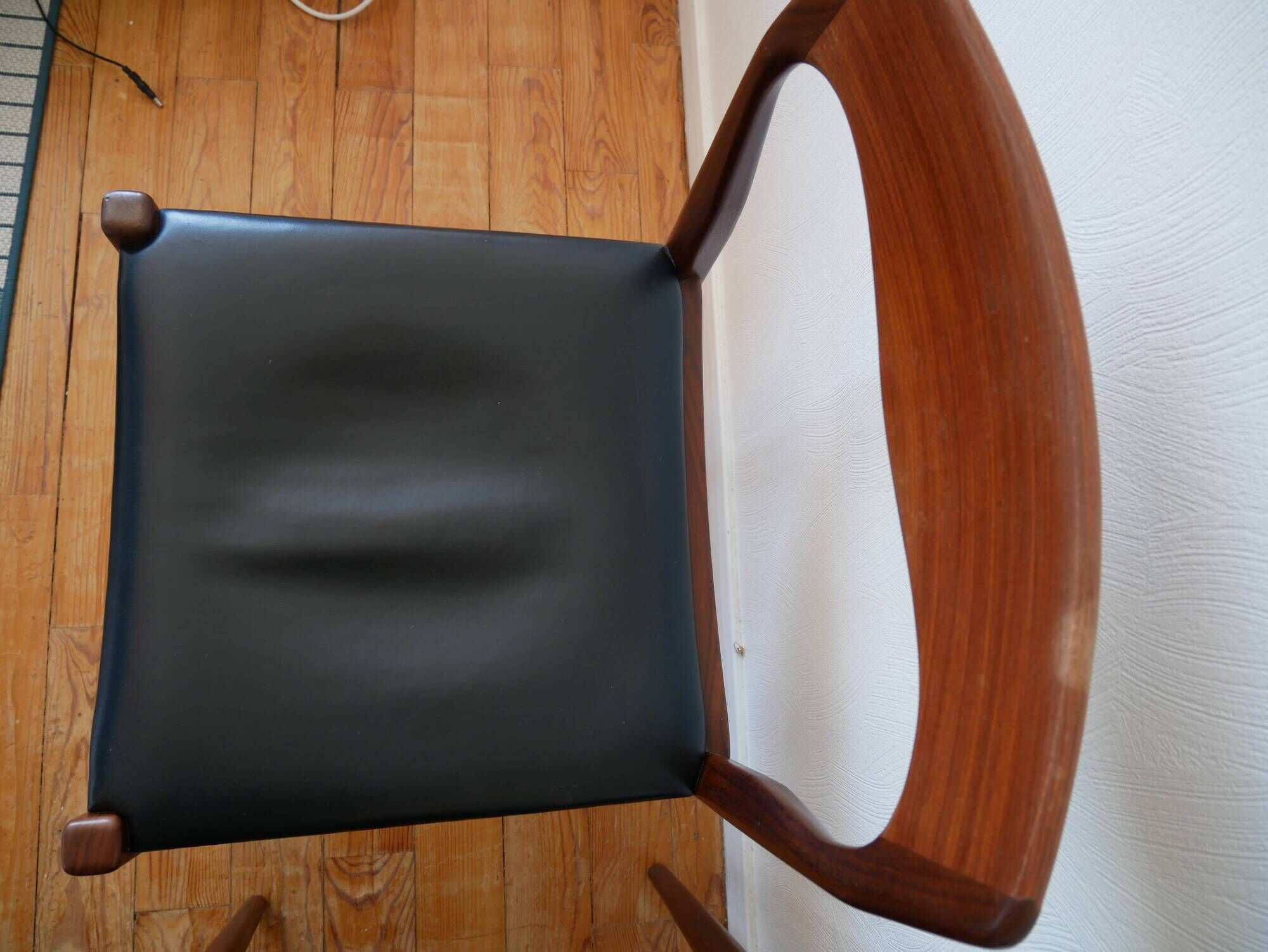 Pair of Scandinavian teak chairs by Niels O. Moller circa 1950