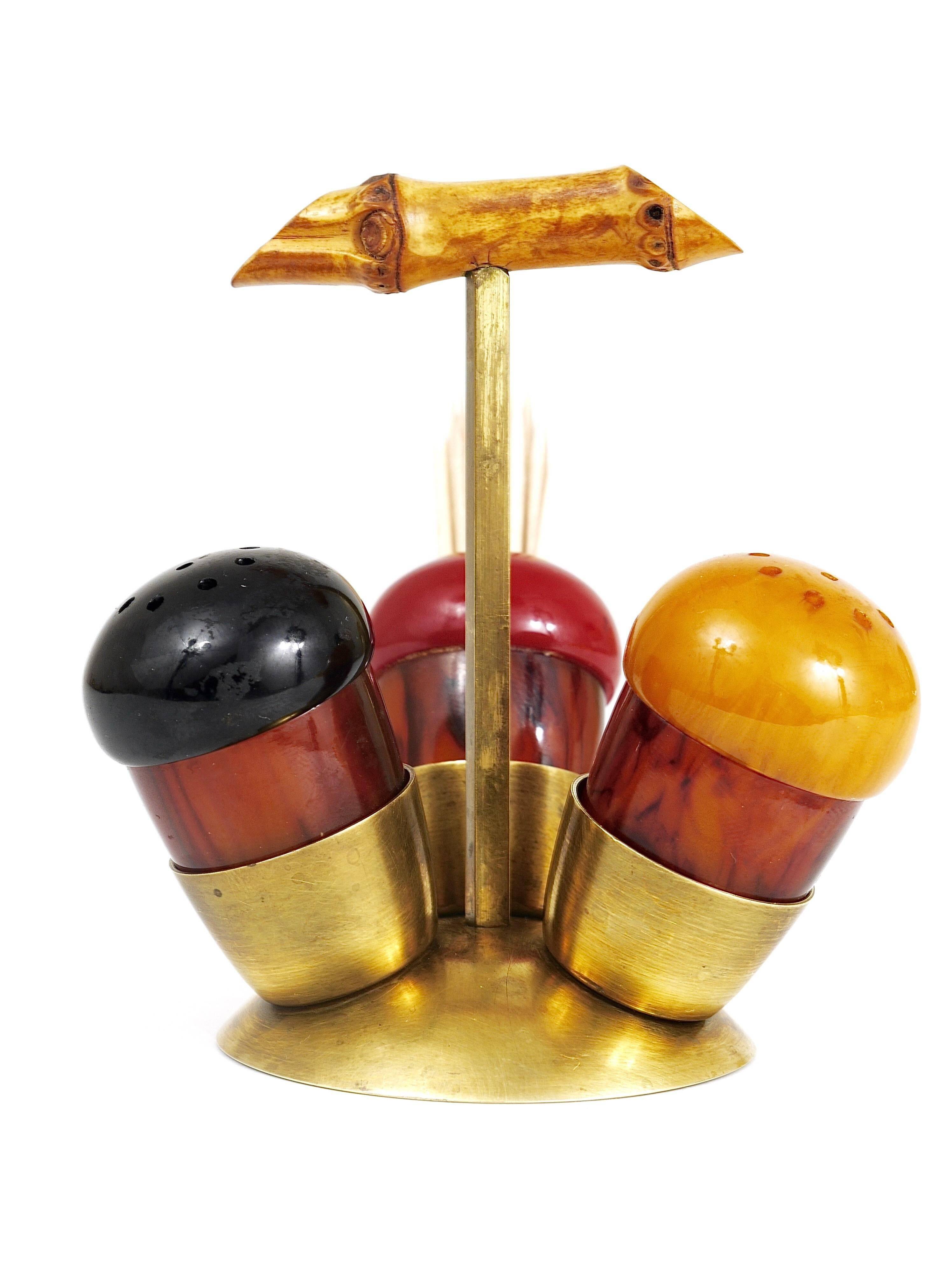 Condiment set salt and pepper, Richard Rohac, Austria, 1950s