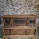 Pharmacy counter in antique oak / kitchen island, circa 1870–1900