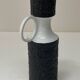 Vase soliflore Bavaria noir texturé vintage années 70