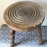Wooden tripod stool
