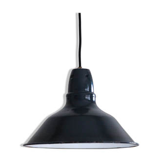 Lamp suspension old enamelled sheet black