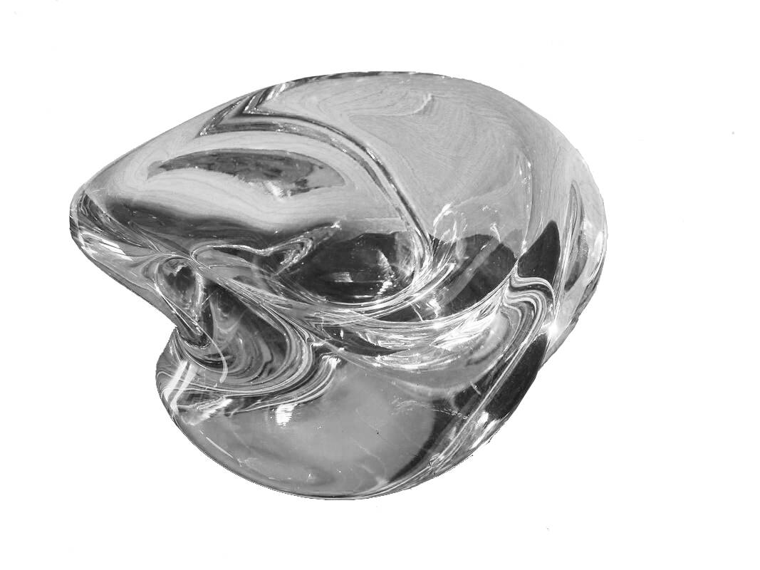 Cup • Empty Pocket • Large Vintage Ashtray • Crystal • Saint-Louis • 1970-1980