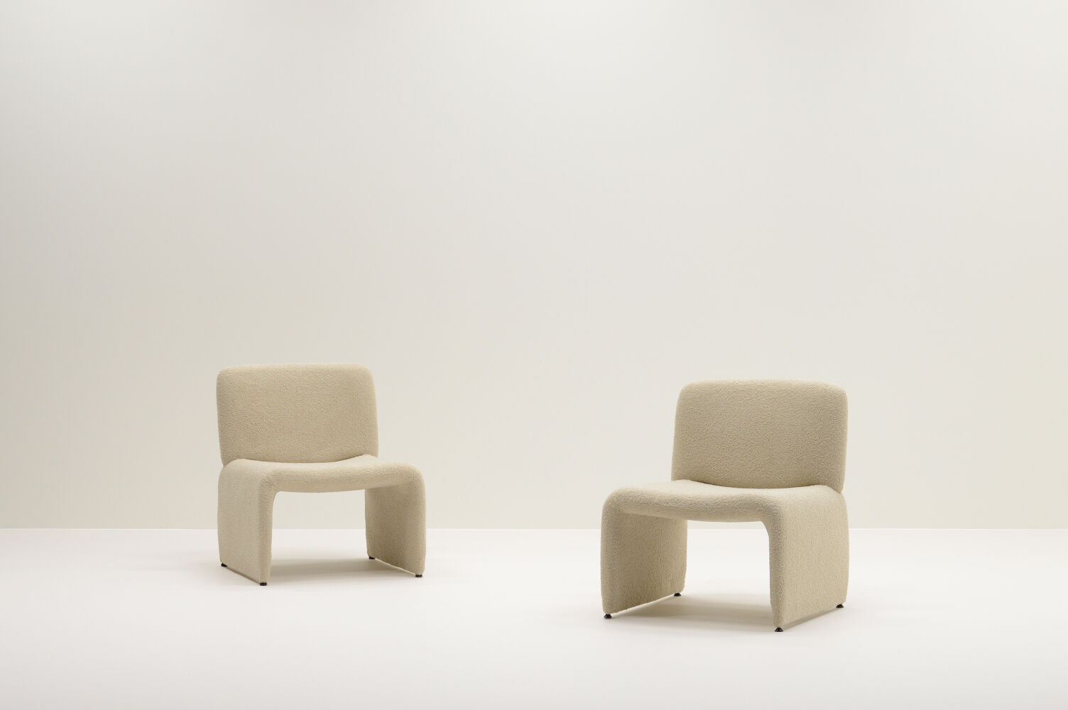 Set of 2 teddy armchairs 70s Italy