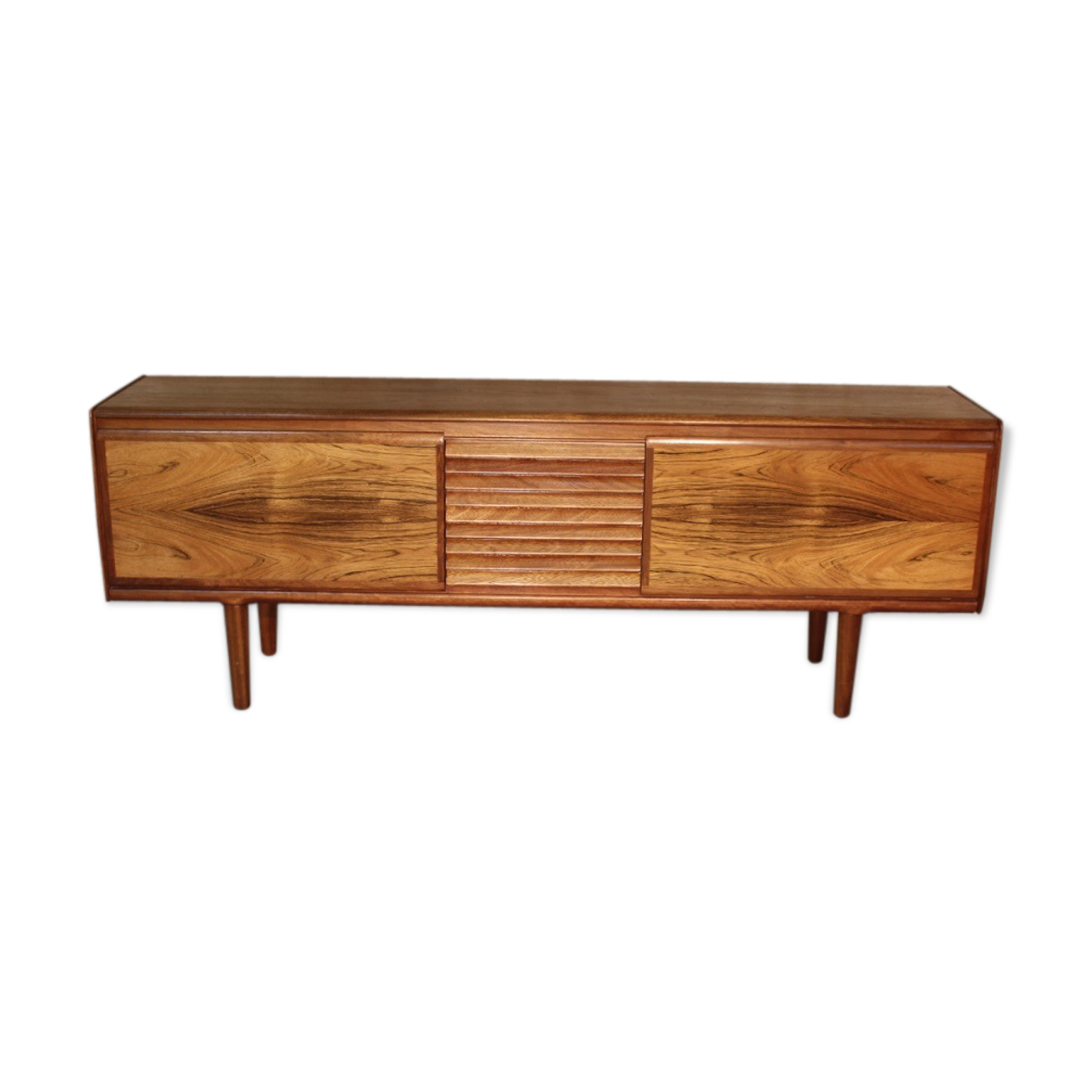 Sideboard vintage in teak and Rosewood, Scandinavian style by White & Newton