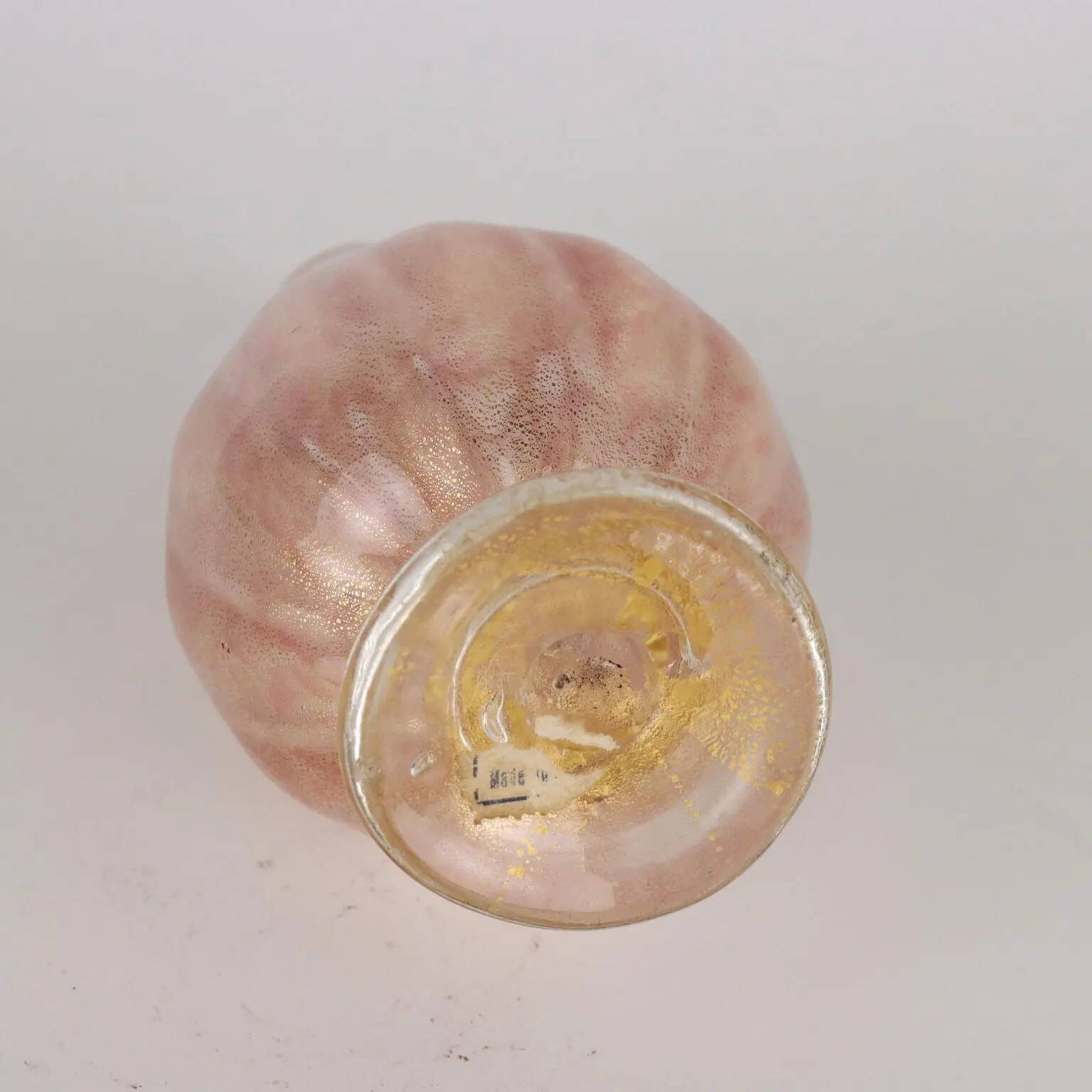 Seguso Man glass bottle. Italy 1950s.