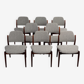 Set of 8 Arne Vodder 62 rosewood chairs