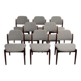 Set of 8 Arne Vodder 62 rosewood chairs