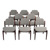 Set of 8 Arne Vodder 62 rosewood chairs